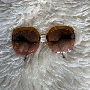 Fendi FF 0317/S 53mm Square Gradient Sunglasses Worn once! $395